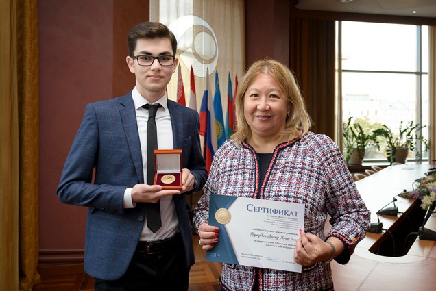 Награждение финалистов Евразийской патентной универсиады, 16 сентября 2019 г., штаб-квартира ЕАПО