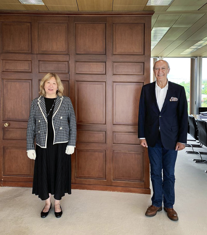 EAPO and WIPO heads’ meeting, WIPO headquarters, June 19, 2020